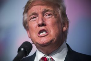 Republican presidential nominee Donald Trump speaks at the Values Voter Summit in Washington, DC, USA, 09 September 2016. Recent polls show that Trump has narrowed the lead of Democratic presidential nominee Hillary Clinton.  EPA/JIM LO SCALZO