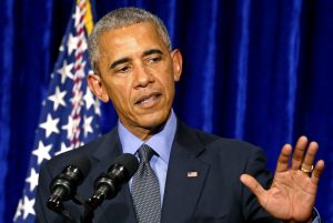 El presidente de Estados Unidos, Barack Obama, ofrece una rueda de prensa en el Hotel Mekong Riverside en Vientián (Laos) tras la cumbre de la Asociación de Naciones del Sudeste Asiático (ASEAN) hoy, 8 de septiembre de 2016. EFE/Nyein Chan Naing