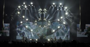 Mexican Rock group MANA Performs at the Forum in Inglewood, California, United States on 25 September 2016. EFE/Armando Arorizo