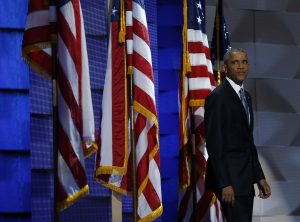 El presidente de Estados Unidos, Barack Obama, participa en el tercer día de la Convención Nacional Demócrata 2016 hoy, miércoles 27 de julio de 2016, en el Wells Fargo Center de Filadelfia, Pensilvania (EE.UU.). La reunión de cuatro días terminará con la aceptación de Hillary Clinton como candidata presidencial demócrata para las elecciones de 2016. EFE/JUSTIN LANE