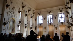 Castles near Prague display hunting trophies.