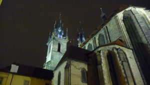 Harry Potter-esque towers turn the city into a fantasy land.