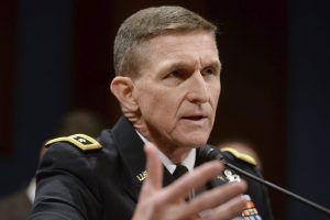 General retirado y exoficial de Inteligencia Michael Flynn compareciendo ante el comité de inteligencia de la Cámara Baja el Capitolio en Washington DC (Estados Unidos). EFE